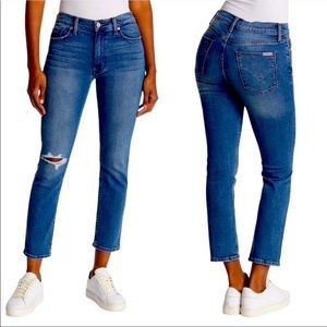 Hudson Blair High Rise Bootcut Crop Jeans